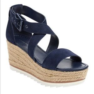 5.5 Mark Fisher Zaire navy suede sandal